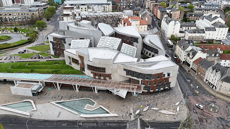 The Scottish Parliament Building at Holyrood