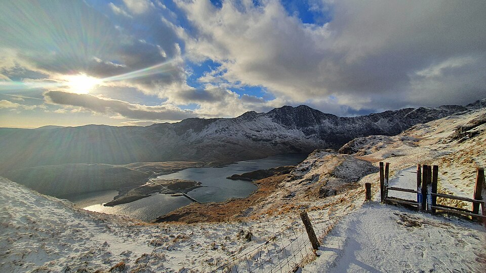 Snowdonia mountains in Wales